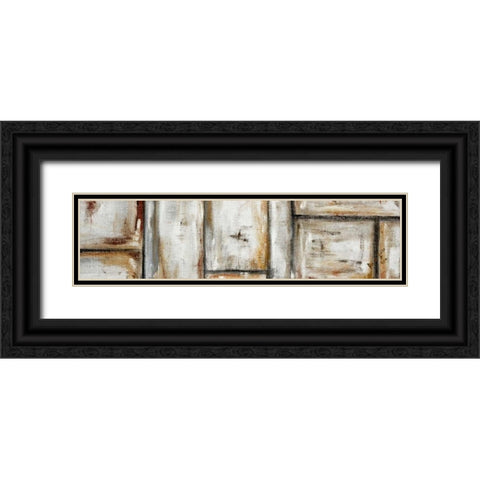 Abstract II Black Ornate Wood Framed Art Print with Double Matting by die Zakko, Art