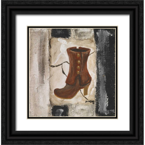 Boots II Black Ornate Wood Framed Art Print with Double Matting by die Zakko, Art
