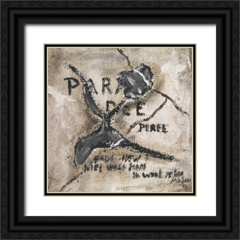 Marks Black Ornate Wood Framed Art Print with Double Matting by die Zakko, Art