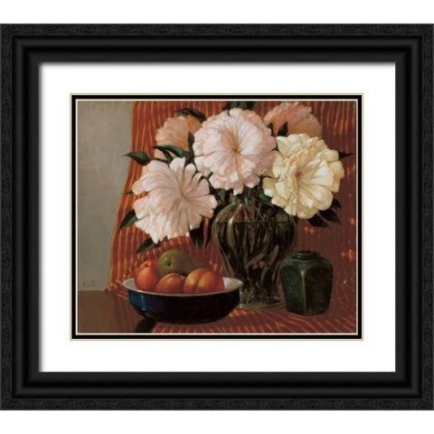 Stillife  Black Ornate Wood Framed Art Print with Double Matting by van Rooijen, Carel