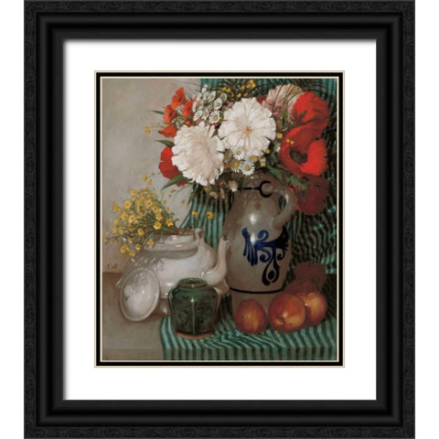 Stillife  Black Ornate Wood Framed Art Print with Double Matting by van Rooijen, Carel
