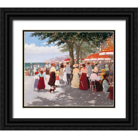 Street old days II Black Ornate Wood Framed Art Print with Double Matting by van Rooijen, Carel