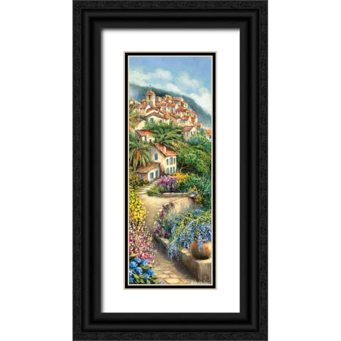 Ramatuelle I Black Ornate Wood Framed Art Print with Double Matting by Erwin, Eric