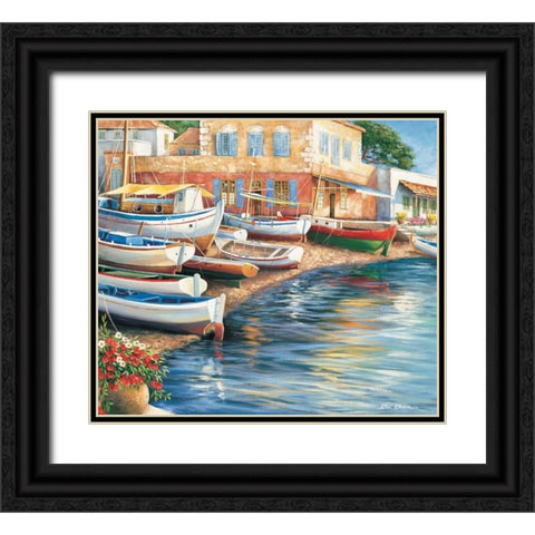 Ambiance de mediterranee I Black Ornate Wood Framed Art Print with Double Matting by Erwin, Eric