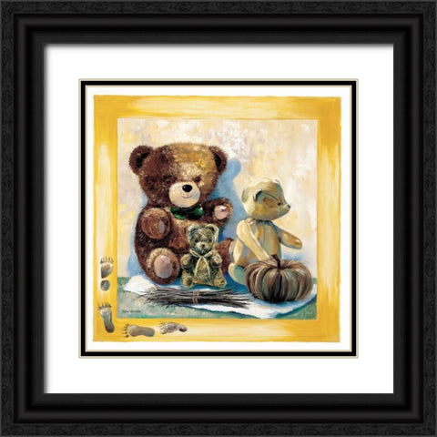 Bear feat Black Ornate Wood Framed Art Print with Double Matting by Withaar, Rian