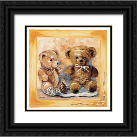 Bears Black Ornate Wood Framed Art Print with Double Matting by Withaar, Rian
