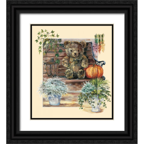 Garden party II Black Ornate Wood Framed Art Print with Double Matting by Withaar, Rian