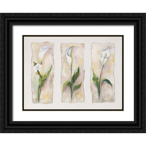 Aspects of arums Black Ornate Wood Framed Art Print with Double Matting by Withaar, Rian