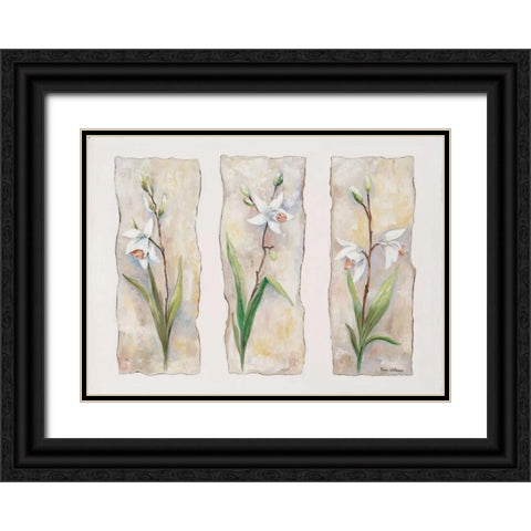 Aspects of orchids Black Ornate Wood Framed Art Print with Double Matting by Withaar, Rian