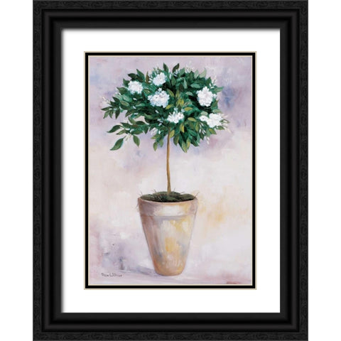 Jasminum Black Ornate Wood Framed Art Print with Double Matting by Withaar, Rian