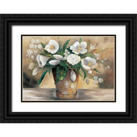 A combination of purity I Black Ornate Wood Framed Art Print with Double Matting by Withaar, Rian