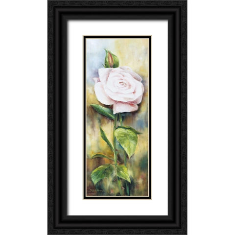 The rose II Black Ornate Wood Framed Art Print with Double Matting by Withaar, Rian