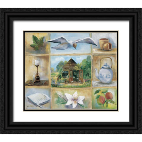 A homely theme Black Ornate Wood Framed Art Print with Double Matting by Withaar, Rian