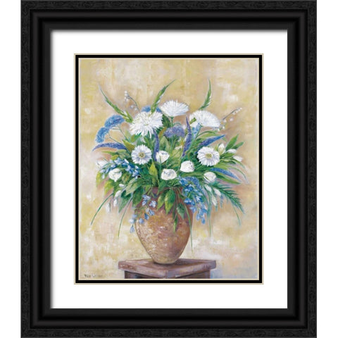 A scentful bouquet Black Ornate Wood Framed Art Print with Double Matting by Withaar, Rian