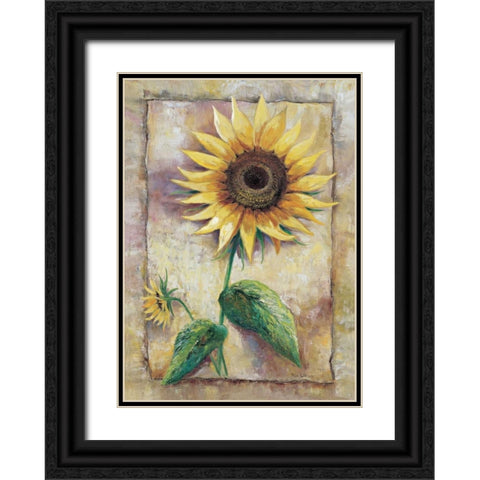 Magnificent sunflower Black Ornate Wood Framed Art Print with Double Matting by Withaar, Rian