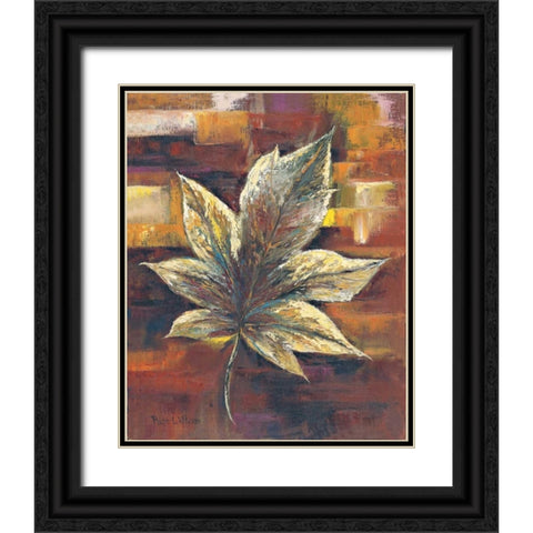 European oak leaf Black Ornate Wood Framed Art Print with Double Matting by Withaar, Rian
