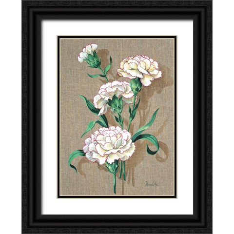 Pretty floral II Black Ornate Wood Framed Art Print with Double Matting by Kumorek, Krysztov