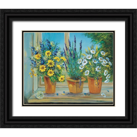 Capable creations Black Ornate Wood Framed Art Print with Double Matting by Schottler, Katharina