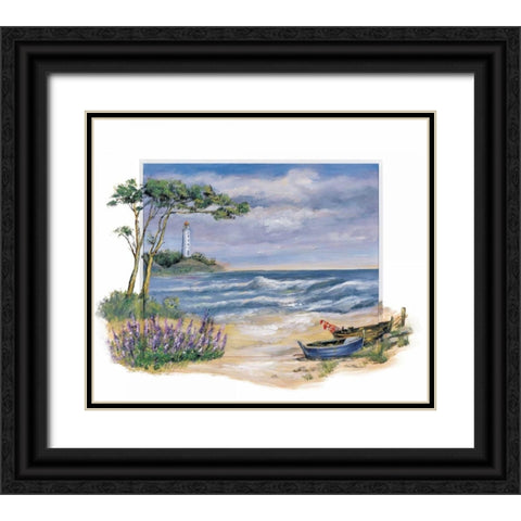 Turbulent Afternoon Black Ornate Wood Framed Art Print with Double Matting by Schottler, Katharina