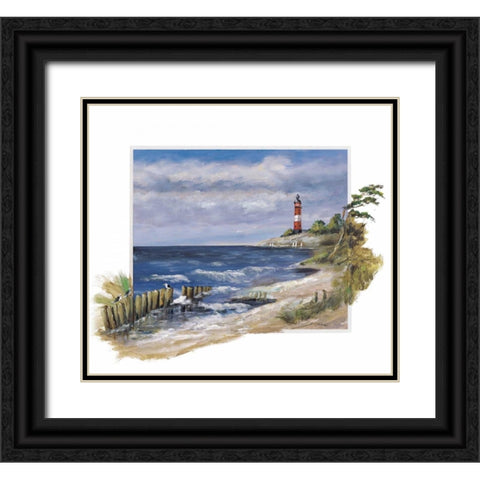 Stormy morning Black Ornate Wood Framed Art Print with Double Matting by Schottler, Katharina