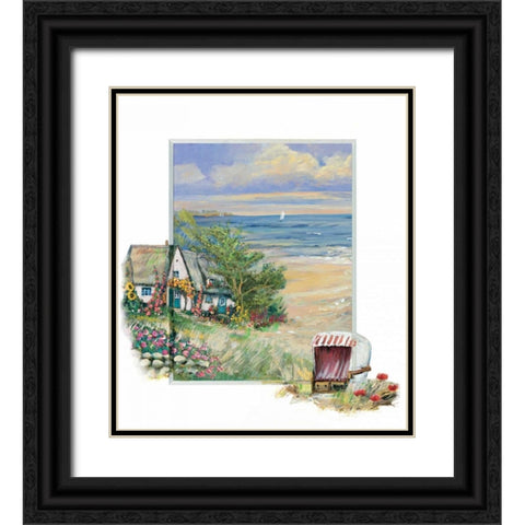 Near the sea Black Ornate Wood Framed Art Print with Double Matting by Schottler, Katharina
