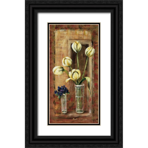 Botanical Vl Black Ornate Wood Framed Art Print with Double Matting by Schottler, Katharina