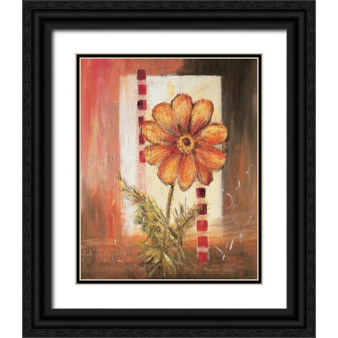 Flores Power l Black Ornate Wood Framed Art Print with Double Matting by Schottler, Katharina