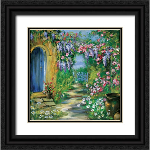 Garden Judith Black Ornate Wood Framed Art Print with Double Matting by Schottler, Katharina