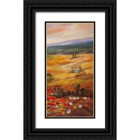 Trytic II Black Ornate Wood Framed Art Print with Double Matting by Schottler, Katharina