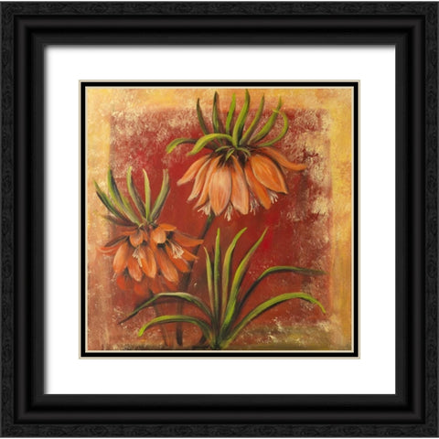 Imago I Black Ornate Wood Framed Art Print with Double Matting by Schottler, Katharina