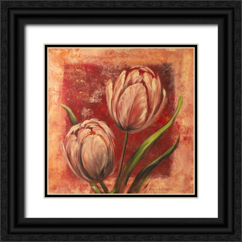 Imago II Black Ornate Wood Framed Art Print with Double Matting by Schottler, Katharina