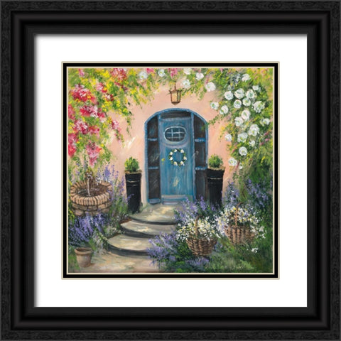 Entrada II Black Ornate Wood Framed Art Print with Double Matting by Schottler, Katharina