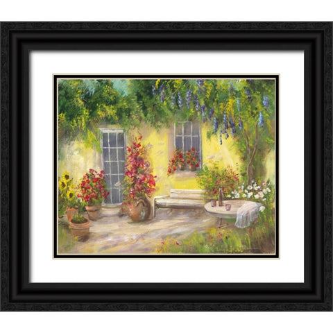 Romantic I Black Ornate Wood Framed Art Print with Double Matting by Schottler, Katharina