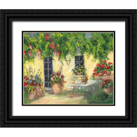 Romantic III Black Ornate Wood Framed Art Print with Double Matting by Schottler, Katharina