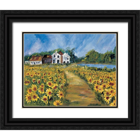 View at the malthouse Black Ornate Wood Framed Art Print with Double Matting by Cruysberg, Marijke