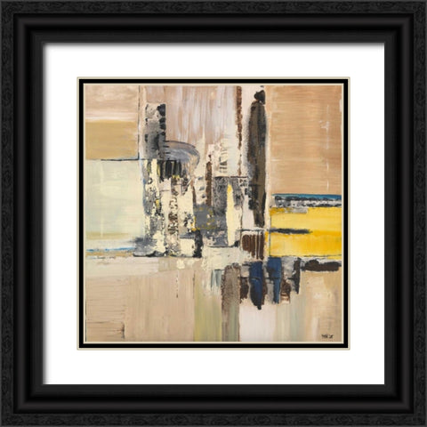 Splash square Black Ornate Wood Framed Art Print with Double Matting by van Engelshoven, Marie T