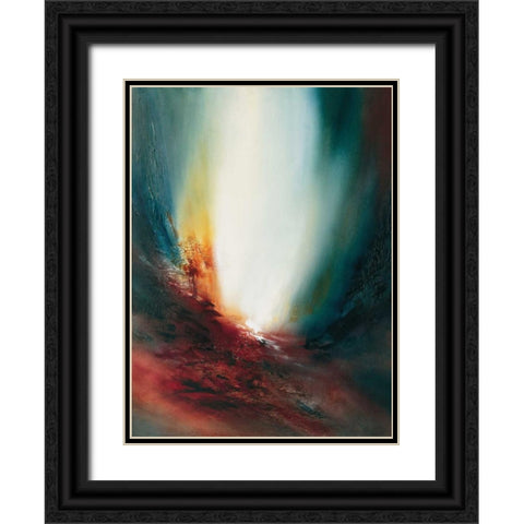 Stylish II Black Ornate Wood Framed Art Print with Double Matting by Geurts, Nelly