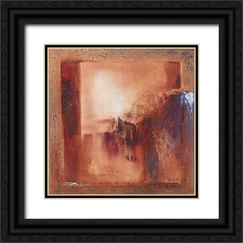 Blue sign II Black Ornate Wood Framed Art Print with Double Matting by Geurts, Nelly