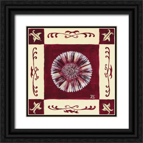 Retro Purple I Black Ornate Wood Framed Art Print with Double Matting by van Aanholt, Pascalle