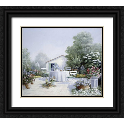 All good things Black Ornate Wood Framed Art Print with Double Matting by Motz, Peter