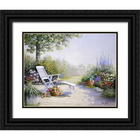 Wonderful world Black Ornate Wood Framed Art Print with Double Matting by Motz, Peter