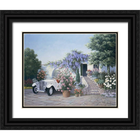 No more wishes Black Ornate Wood Framed Art Print with Double Matting by Motz, Peter