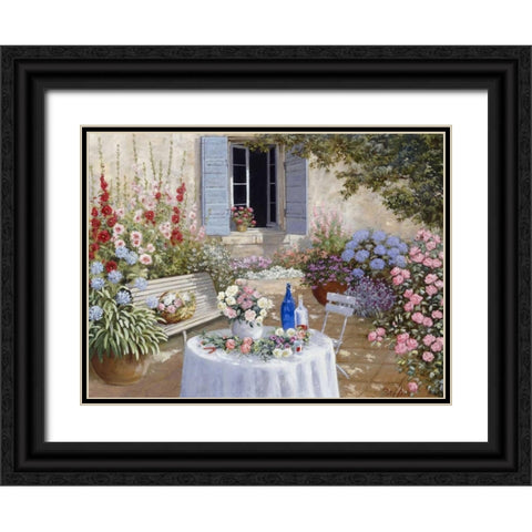 Sparkling scene Black Ornate Wood Framed Art Print with Double Matting by Motz, Peter