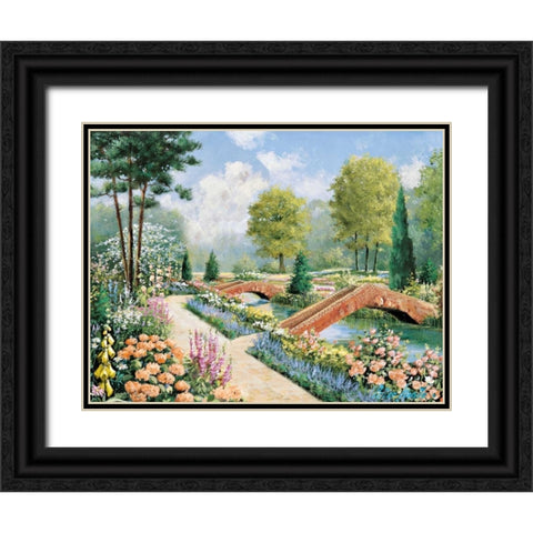 Moment to cherish Black Ornate Wood Framed Art Print with Double Matting by Motz, Peter