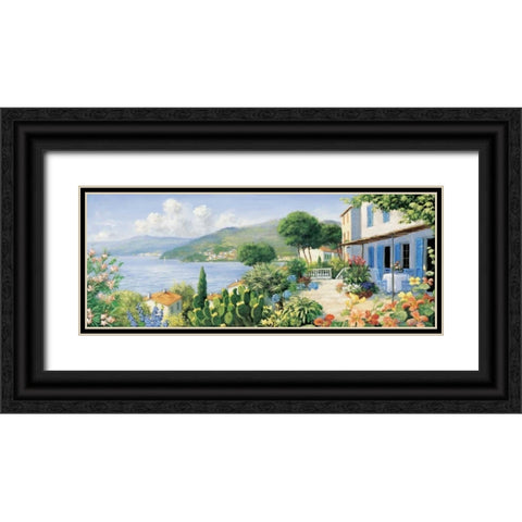 Swiss Black Ornate Wood Framed Art Print with Double Matting by Motz, Peter
