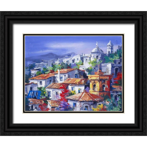 Paesaggio del Nord Black Ornate Wood Framed Art Print with Double Matting by di Viccaro, Roberto
