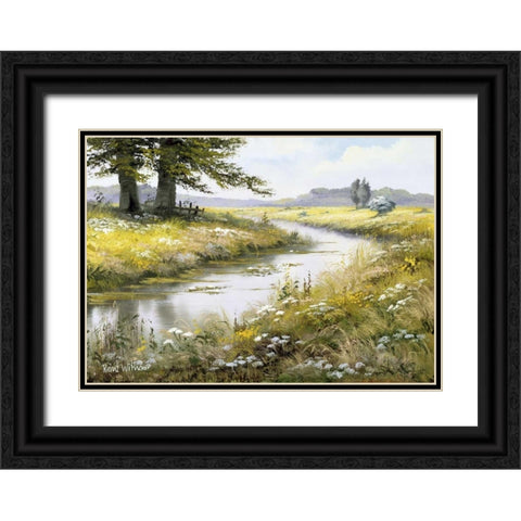 Beauty of silence Black Ornate Wood Framed Art Print with Double Matting by Withaar, Reint