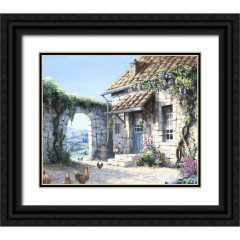 Innercourt Black Ornate Wood Framed Art Print with Double Matting by Withaar, Reint