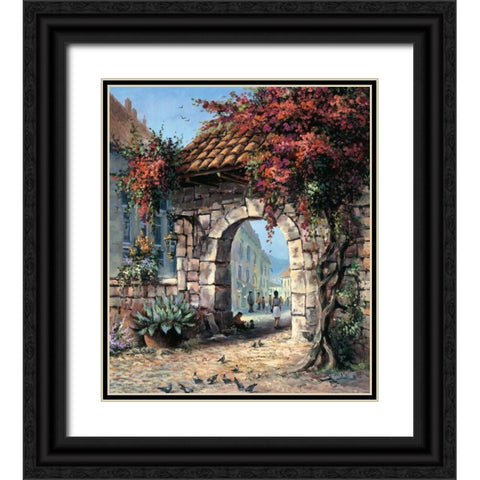 Clochard Black Ornate Wood Framed Art Print with Double Matting by Withaar, Reint