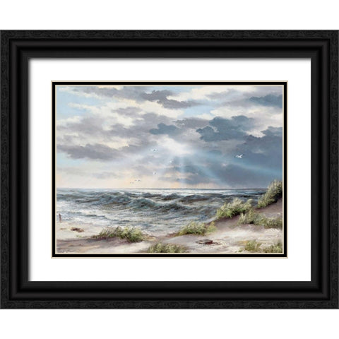 Unmeasured heights Black Ornate Wood Framed Art Print with Double Matting by Withaar, Reint